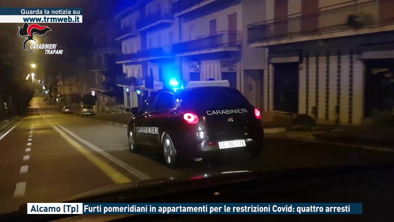 ALCAMO (TP) - FURTI POMERIDIANI IN APPARTAMENTI PER LE RESTRIZIONI COVID: QUATTRO ARRESTI