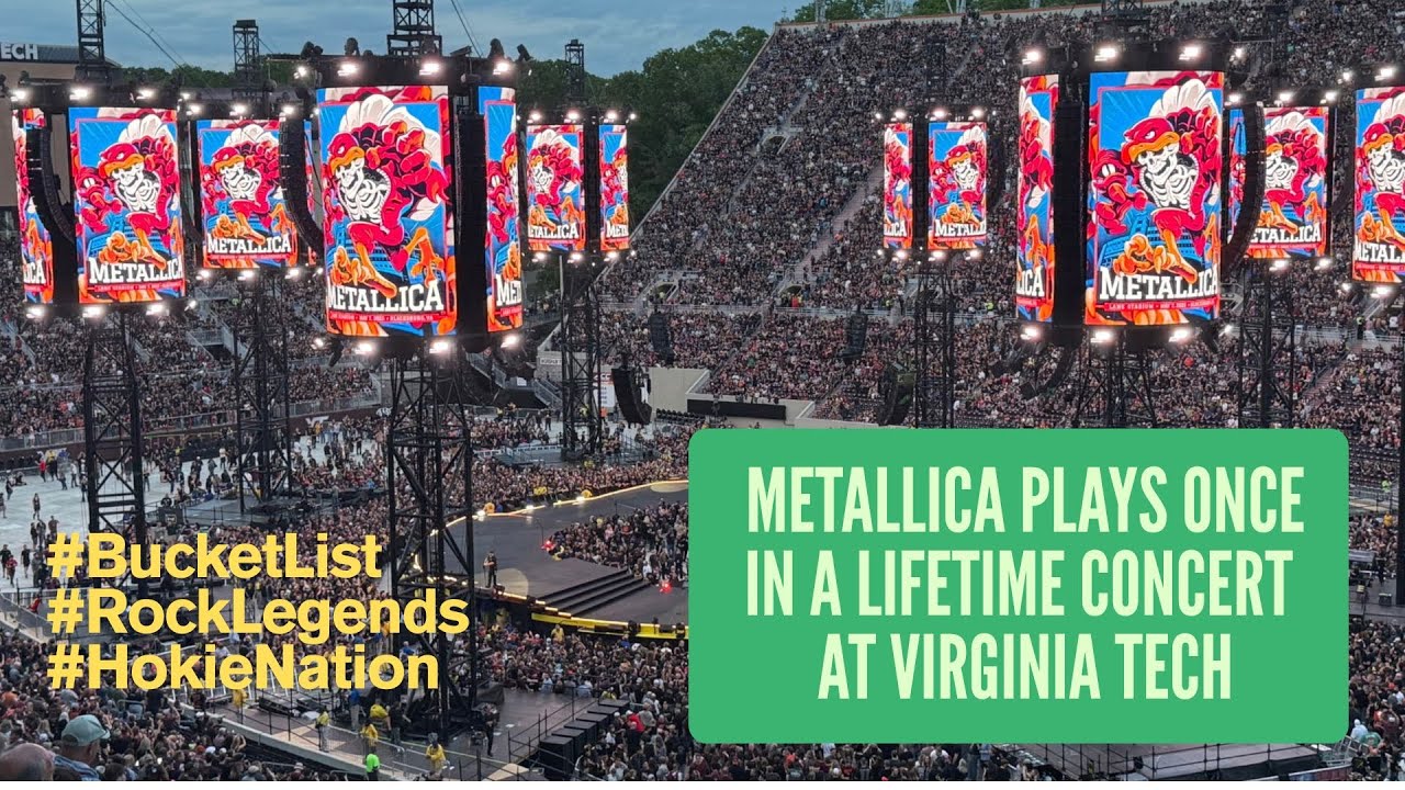 Metallica Plays Historic Concert at Virginia Tech, featuring Enter Sandman and many special moments