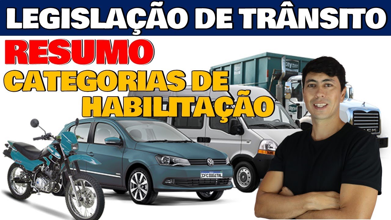 RESUMO CATEGORIAS DE HABILITAÇÃO - Para que serve cada categoria e prazos de mudança da CNH
