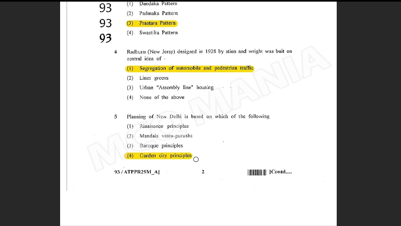 RPSC ATP PLANNING PREVIOUS YEAR SOLVED QUESTION PAPER