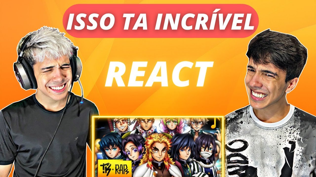 REACT - Rap dos Hashiras // Pilar da Respiração (Demon Slayer) // TK RAPS (Prod. MK e SID)