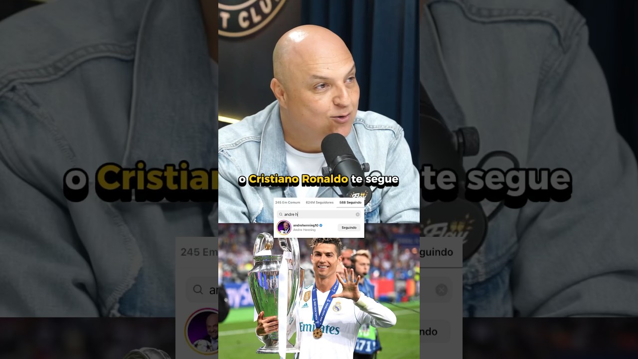 CRISTIANO RONALDO &Eacute; LOUCO PELO ANDR&Eacute; HENNING! 😳 #cristianoronaldo #cr7 #flowsportclub