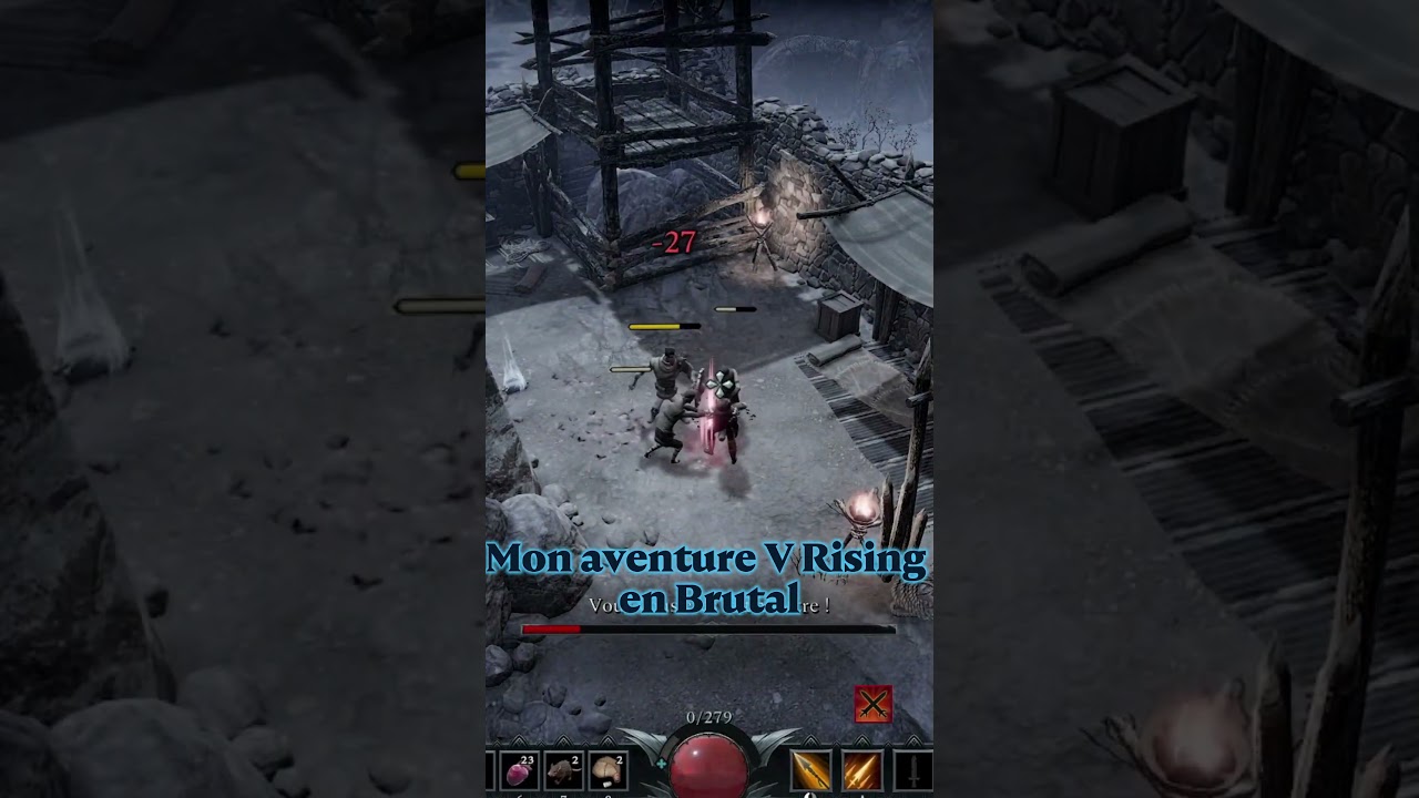 Je meurs encore en Brutal…💀 V Rising#project  #streamfr #twitchfr #games #vrising #survivalgame