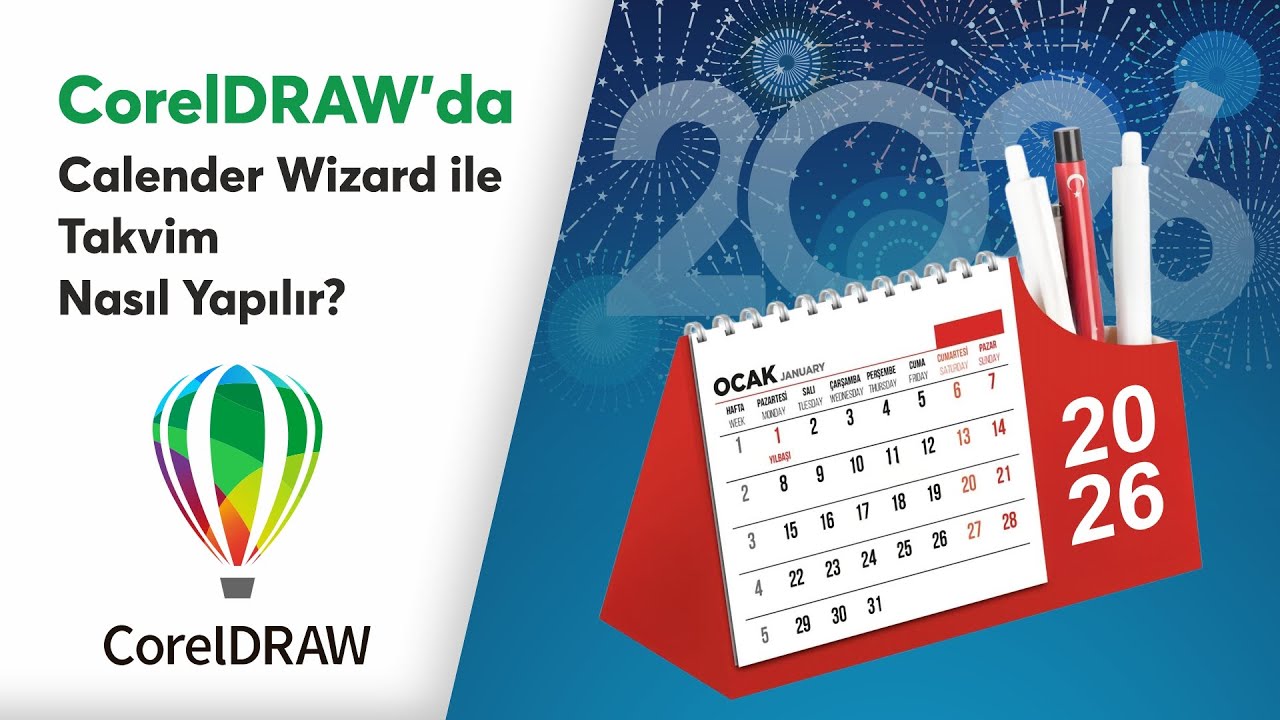 Coreldraw ile Türkçe Takvim Yapımı_Calender Wizard