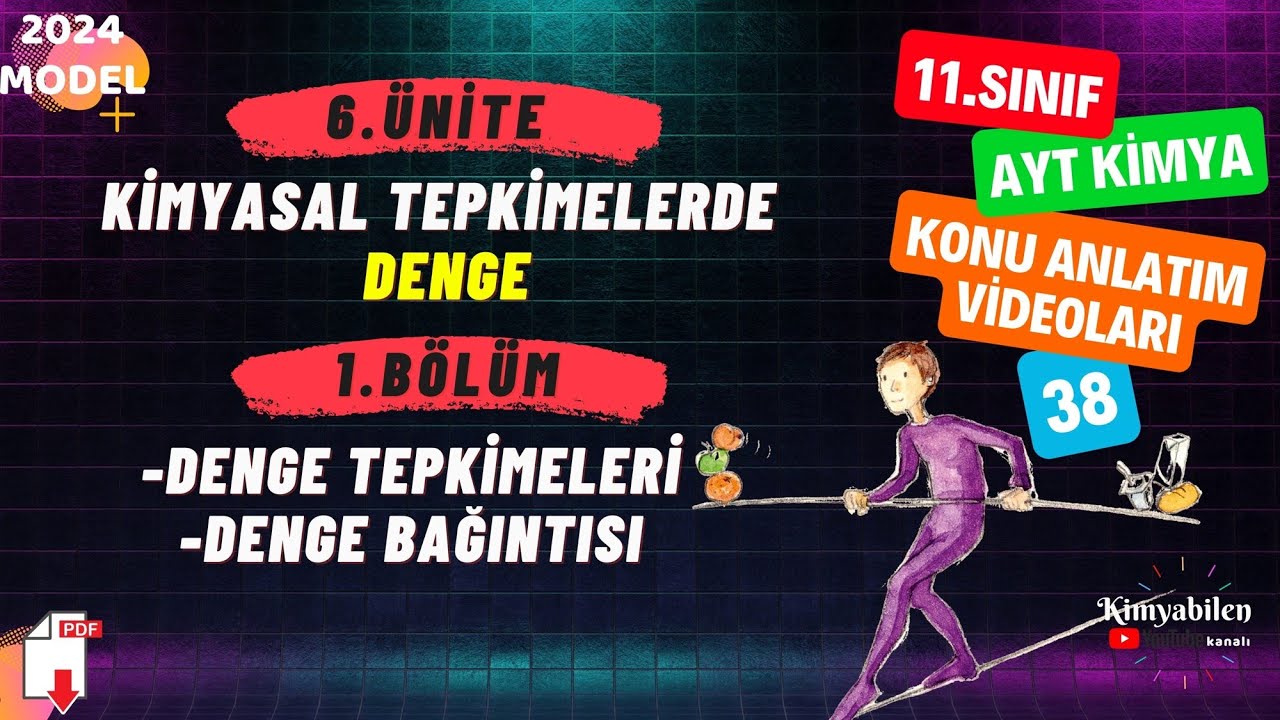 Kimyasal tepkimelerde denge - kc denge bağıntısı - 11. Sınıf KİMYA - AYT KİMYA
