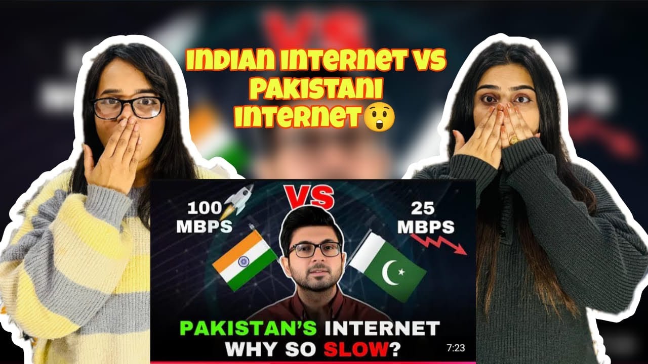 Pak Girls Reacts to India Vs Pakistan : Internet Speed Comparison | Shocking Gap Revealed | 😱