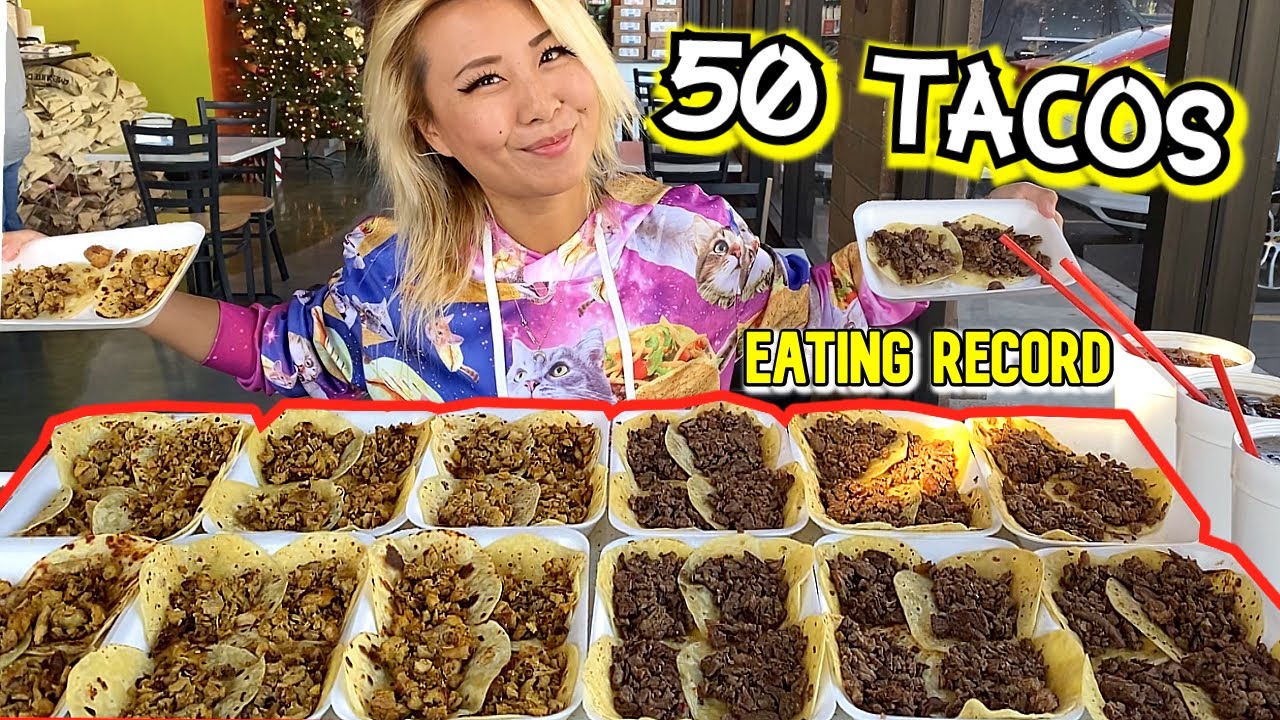 50 TACOS EATING RECORD AT TACO BOYS IN PHEONIX, AZ!! #RainaisCrazy