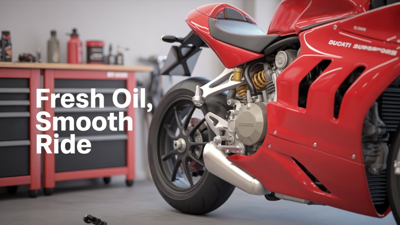 DUCATI SuperSport 950s oil change