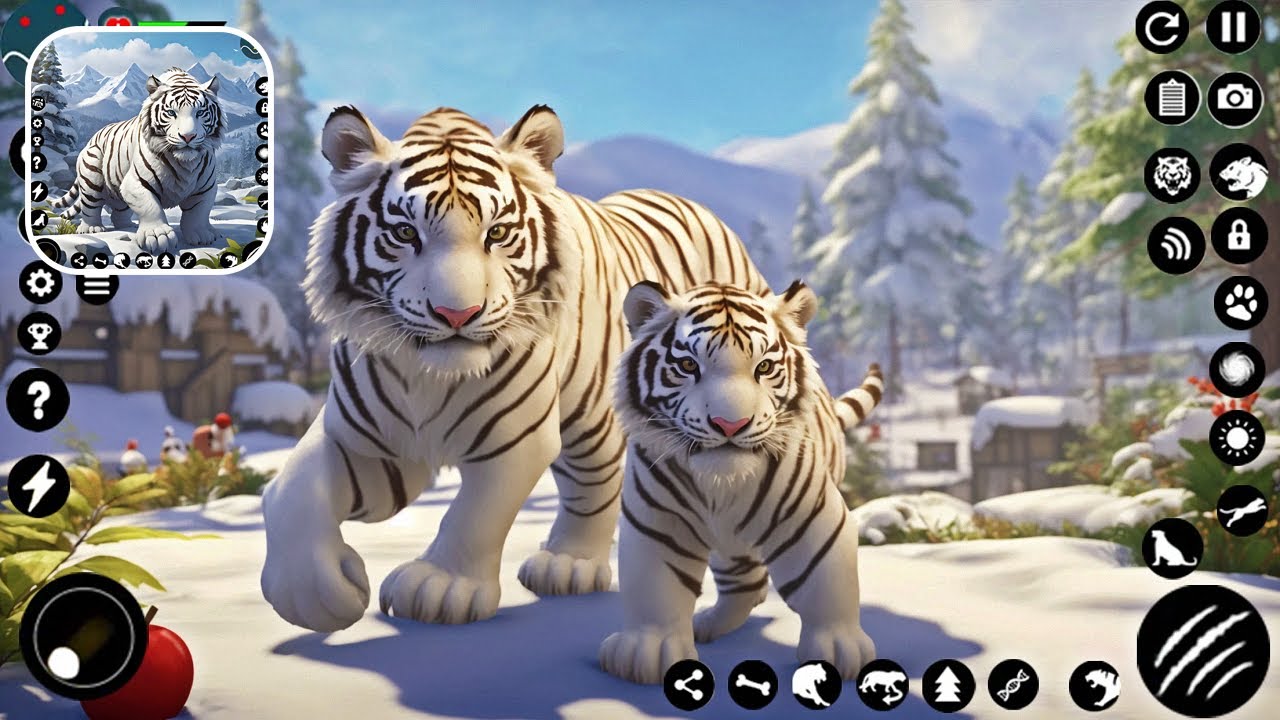 Arctic White Tiger Family Sim Android Gameplay