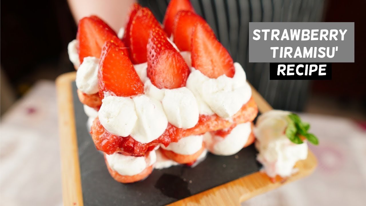 Strawberry Tiramisu, an Alternative at a Classic Italian Dessert