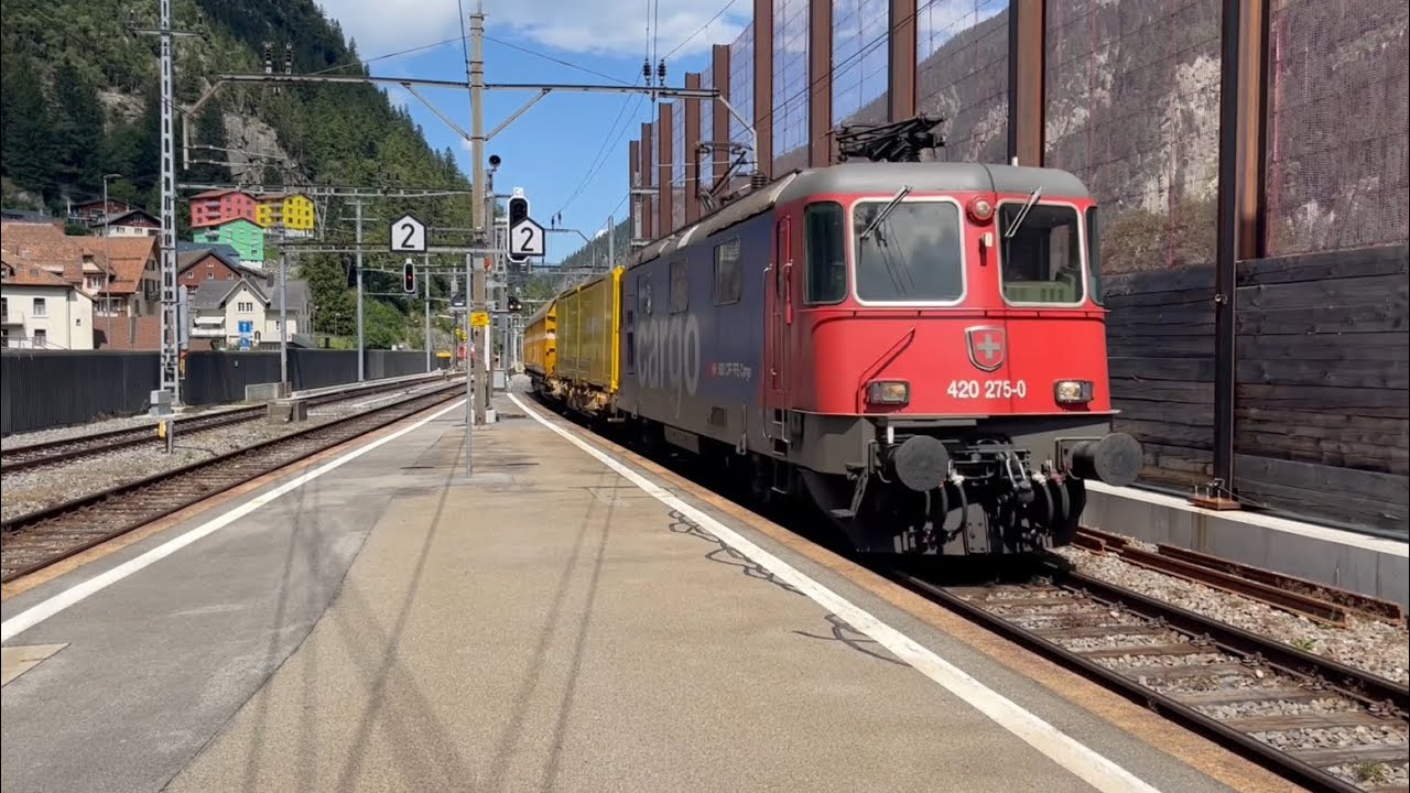 Zugverkehr Gotthard Bahn Bergstrecke 16.08.23 Trainspotting Umleiterverkehr