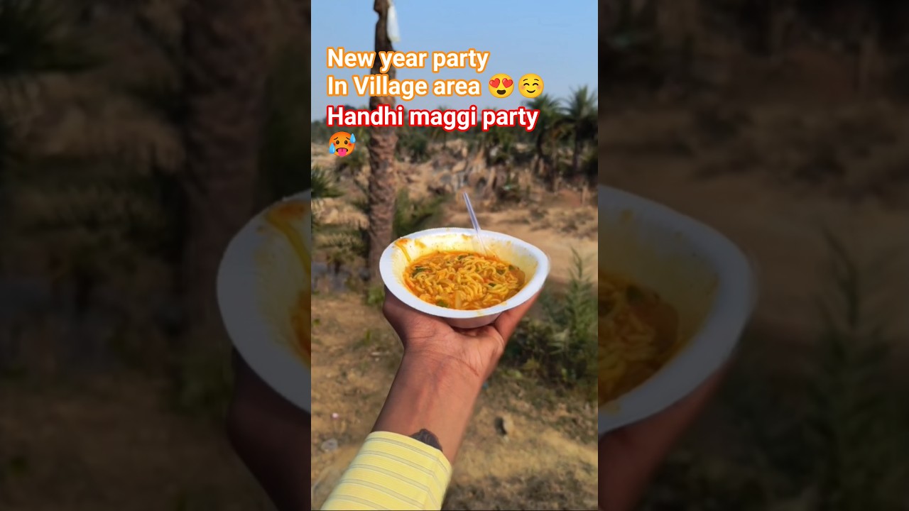 New year party in Village area for maggi party 