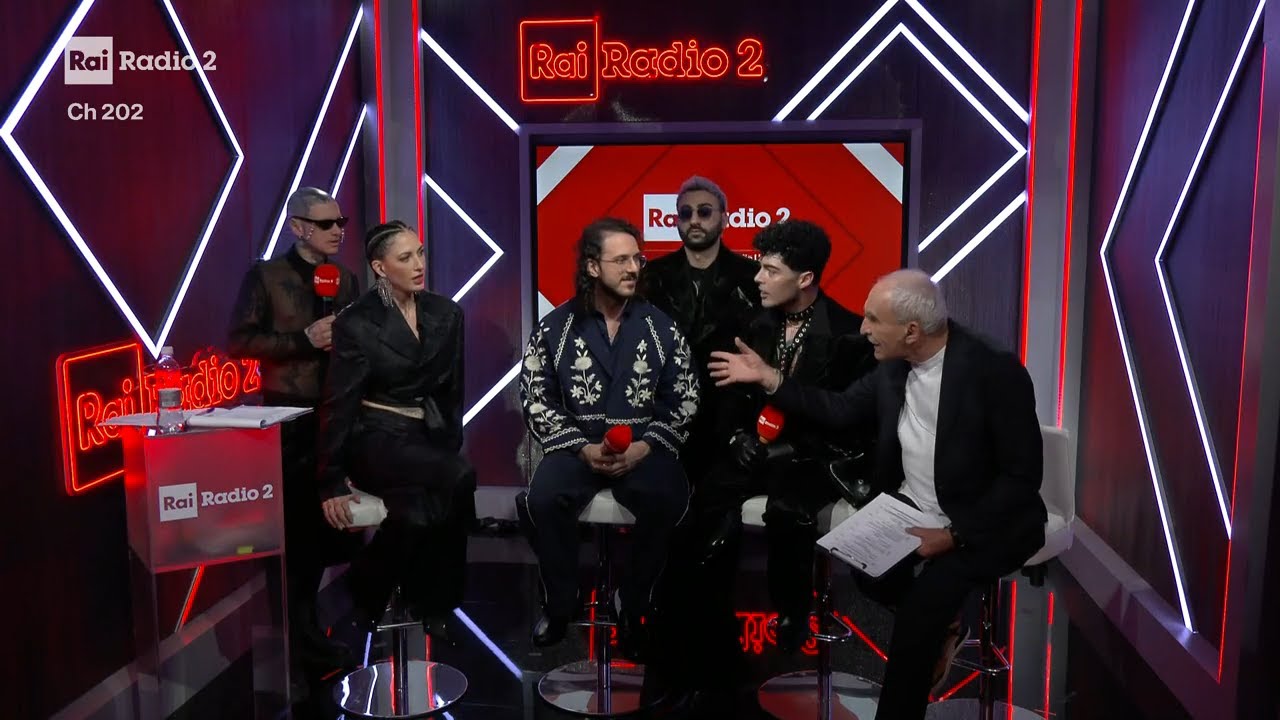Intervista ai The Kolors e Fru (Serata Finale) - Radio 2 a Sanremo