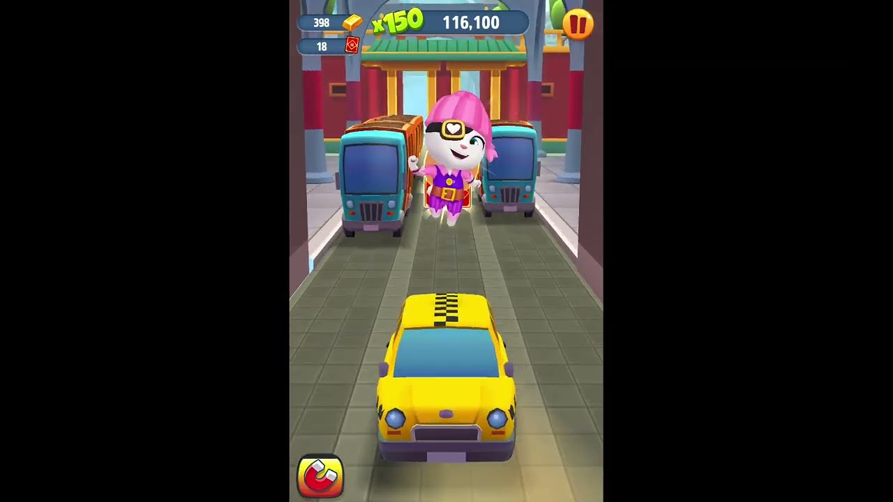 Talking Tom gold Run 1 Angela Go Running