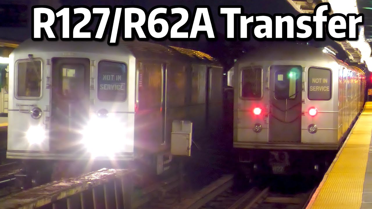 ⁴ᴷ⁶⁰ R127s being Transferred by R62As from 239th Street Yard to Corona Yard
