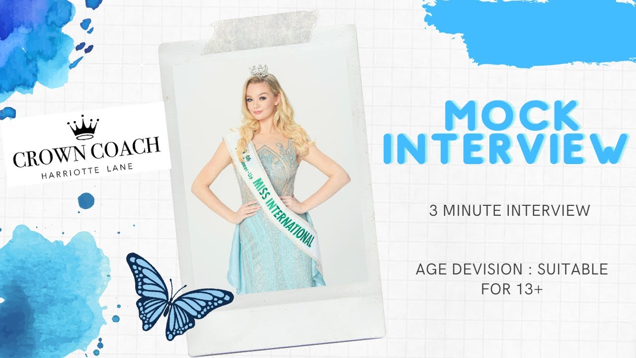 3 minute pageant mock interview, helping you win a pageant | episode:1