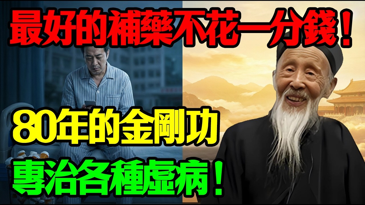 百歲道長養生秘訣：最好的補藥不花一分錢！老道練了80年的“金剛功”，專治各種醫院治不好的虛病！