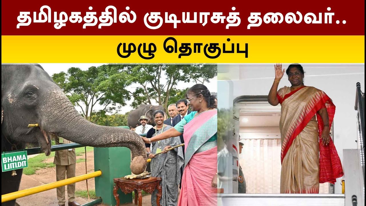 தமிழகத்தில் குடியரசுத் தலைவர்.. முழு தொகுப்பு | Droupadi Murmu | PTT