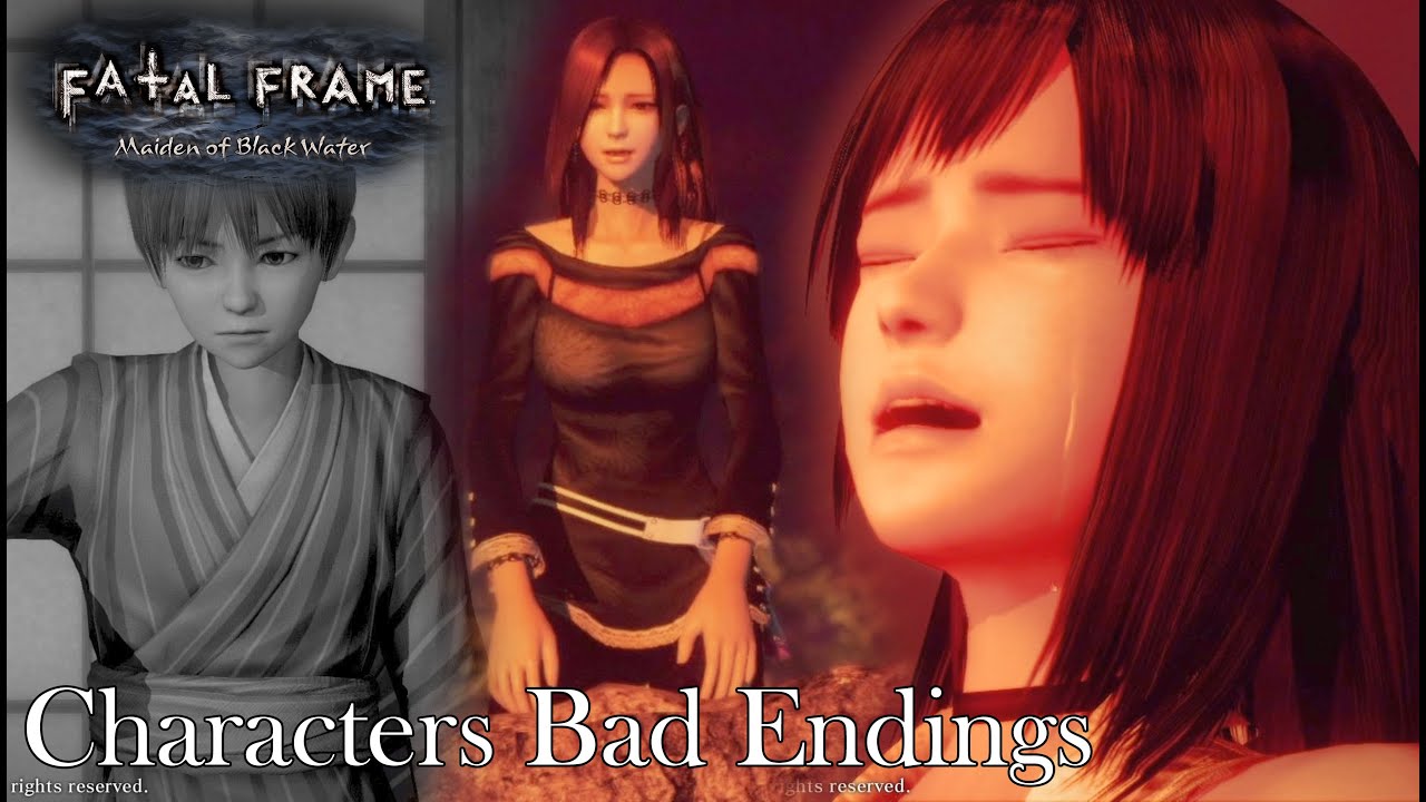 FATAL FRAME: Maiden of Black Water Characters Bad Endings