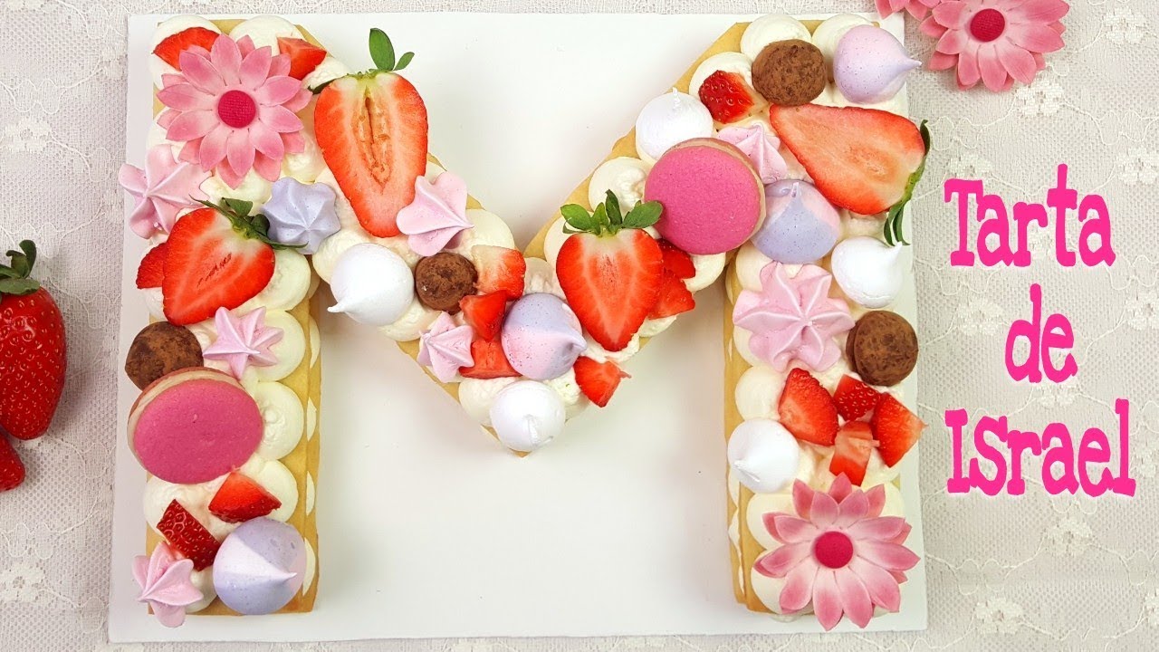 Tarta de Israel de letras y números | Tendencia 2018 | Mi tarta preferida
