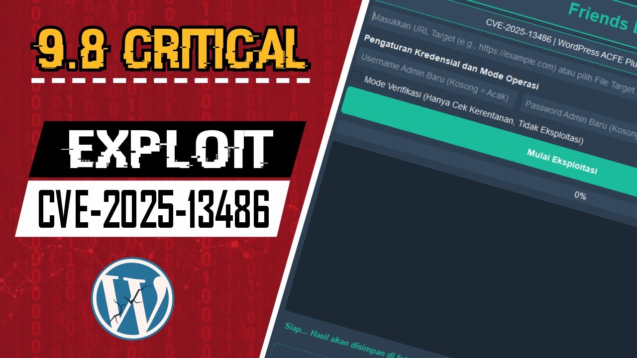 🔥 Exploit ACFE WordPress Plugin – CVE‑2025‑13486 | Remote Code Execution to Privilege Escalation