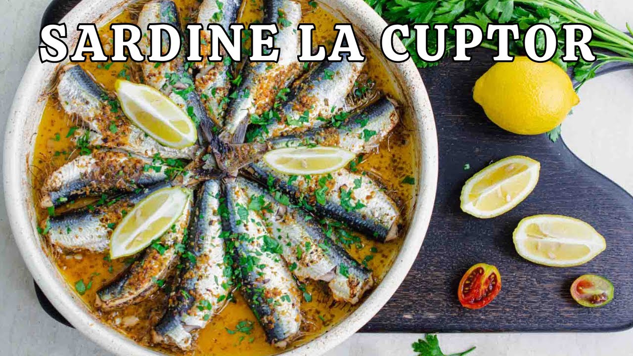 🐟 SARDINE la cuptor - rețeta în stil GRECESC cu usturoi și oregano