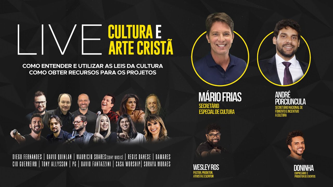 CULTURA E ARTE CRIST&Atilde; - Com o Sec. Mario Frias, o sec Andr&eacute; Porci  e Wesley Ros