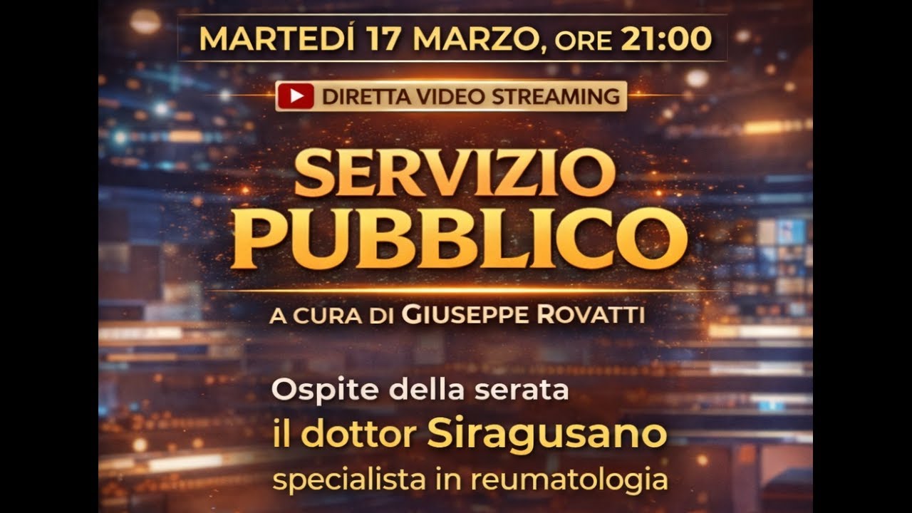 Martedì 17 marzo 2026, alle ore 21:00, 