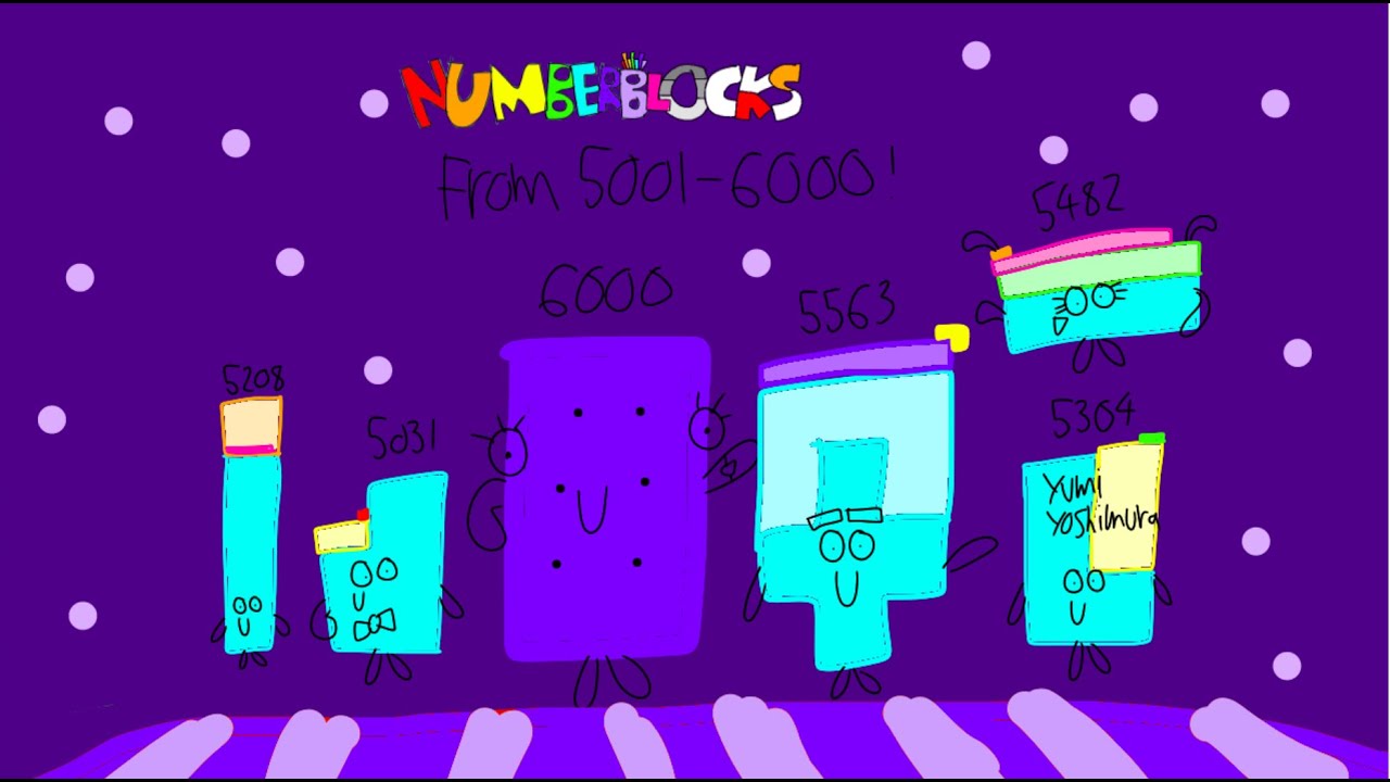 (Happy Halloween) NUMBERBLOCKS! Counting Video 5001 to 6000!!!