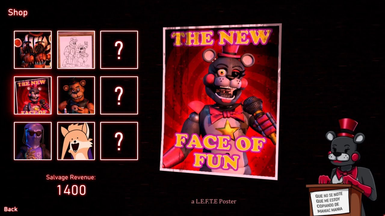 Five Nights at Freddy's 6: Freakshow - Shop + Extra