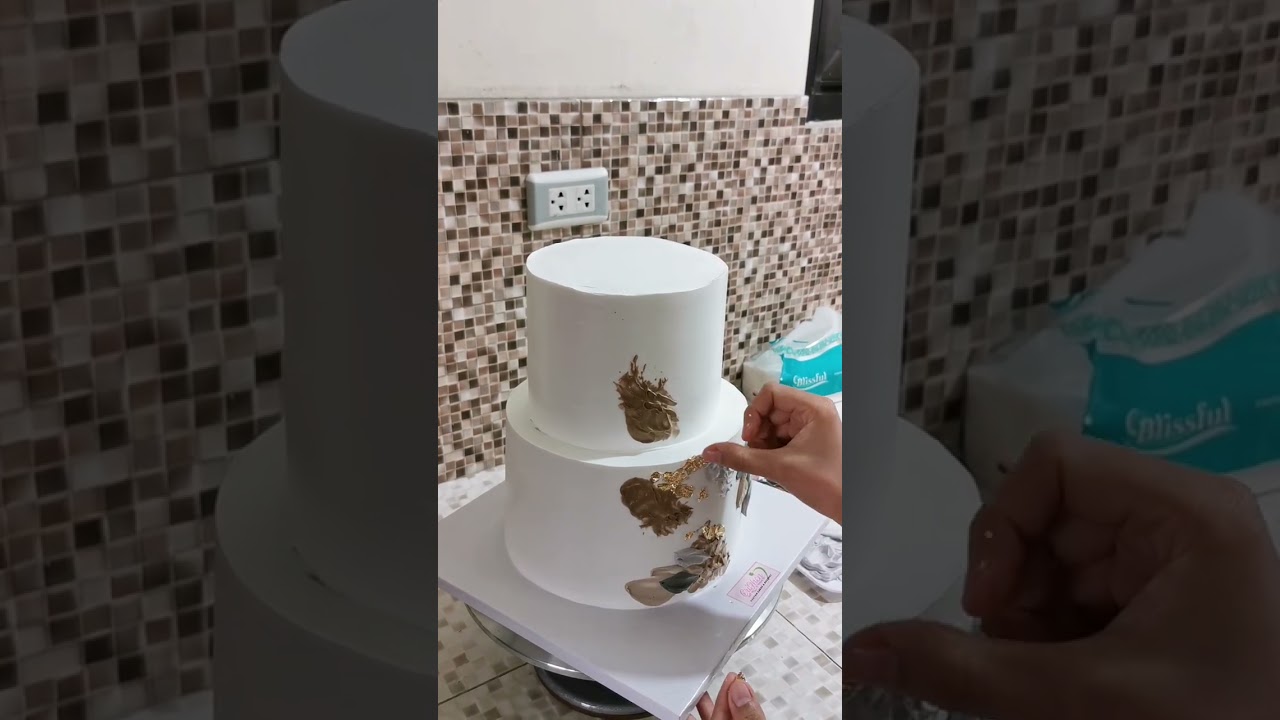 Palette Style Baptismal Cake | Simple Cake Vlog