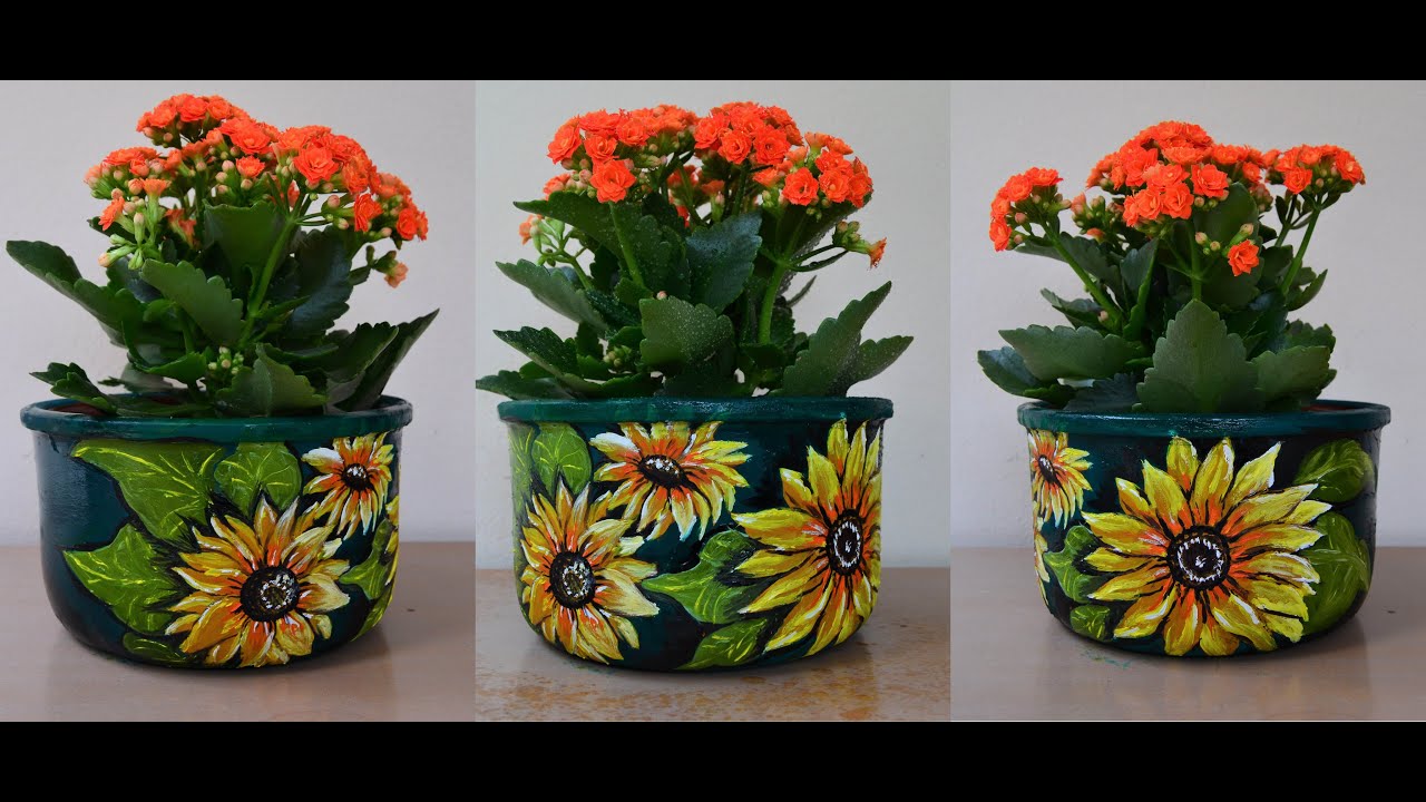 Eski Seramik Kaptan Dekoratif Saksıya Dönüşüm | From Old Ceramic Pot To Decorative Flowerpot #7