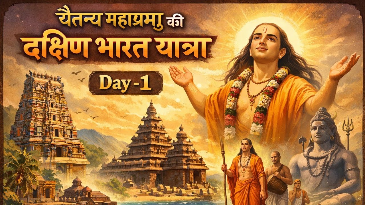 श्री चैतन्य महाप्रभु की दक्षिण भारत यात्रा |Sri Chaitanya Mahaprabhu South India Yatra Series DAY-1