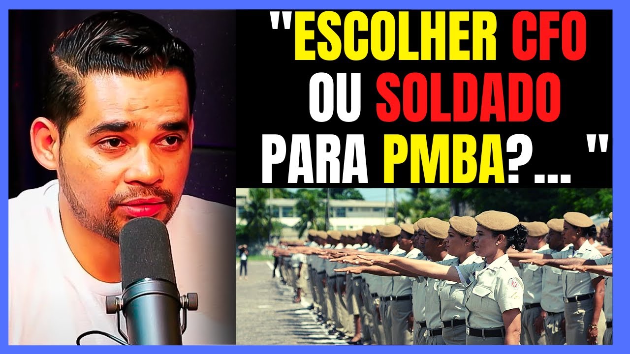 PMBA OFICIAL OU SOLDADO PARA O CONCURSO DA PM? QUEIROZ PODCAST POR ANDREMISSIO QUEIROZ