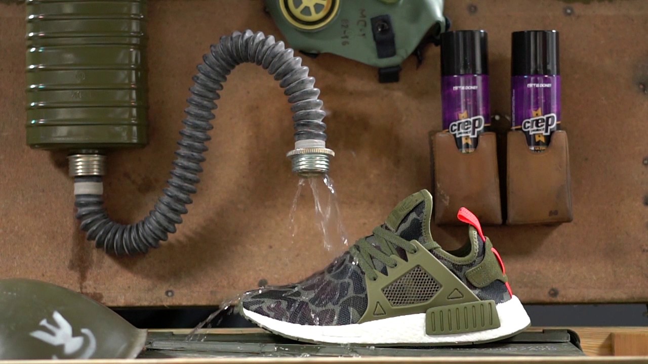 NMD XR1 Duck Camo Olive Cargo - Crep Protect Test