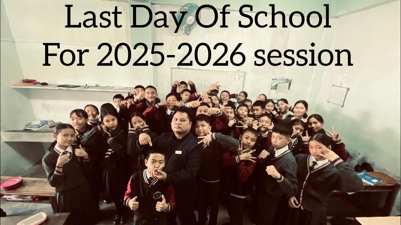 Last day of School for 2025-2026 session 🙌 13.02.26 we also made a farewell programme for sir david 
