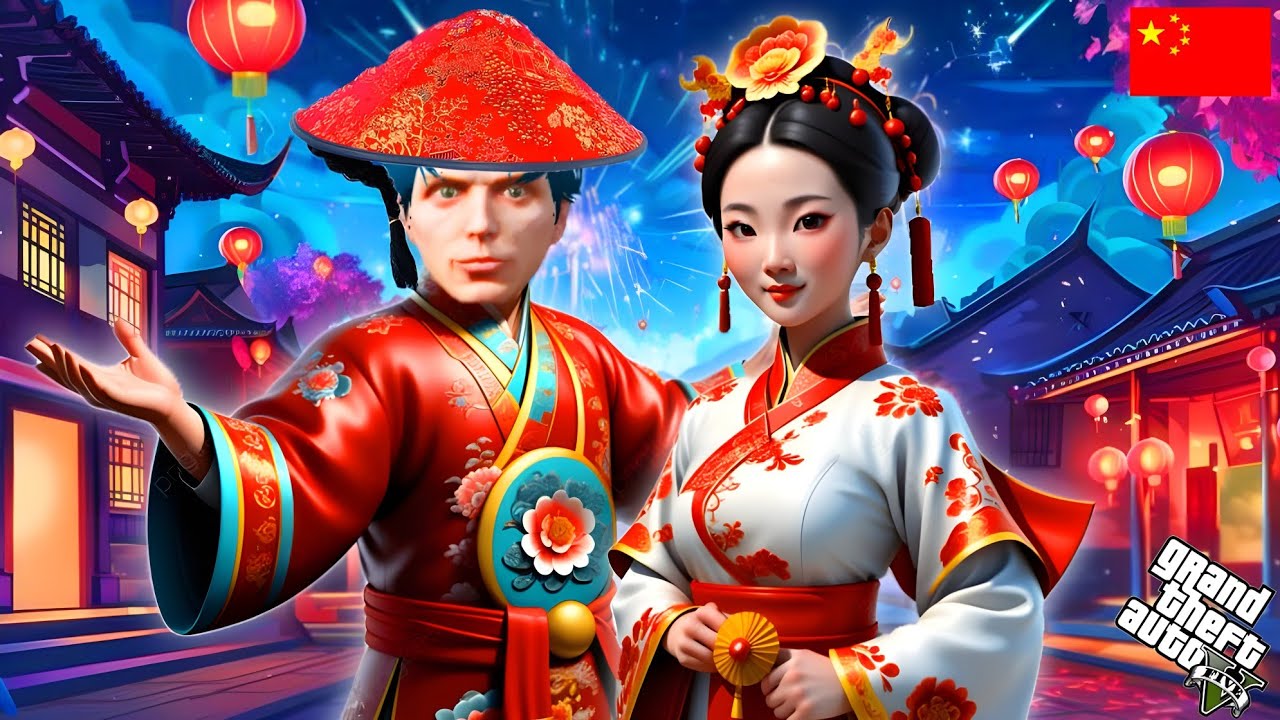 တရုတ်ပြည်မှာ တရုတ်မ‌လေး ကျဲကျဲနဲ့တွေ့ခဲ့တယ်/ I Went To China in GTA V