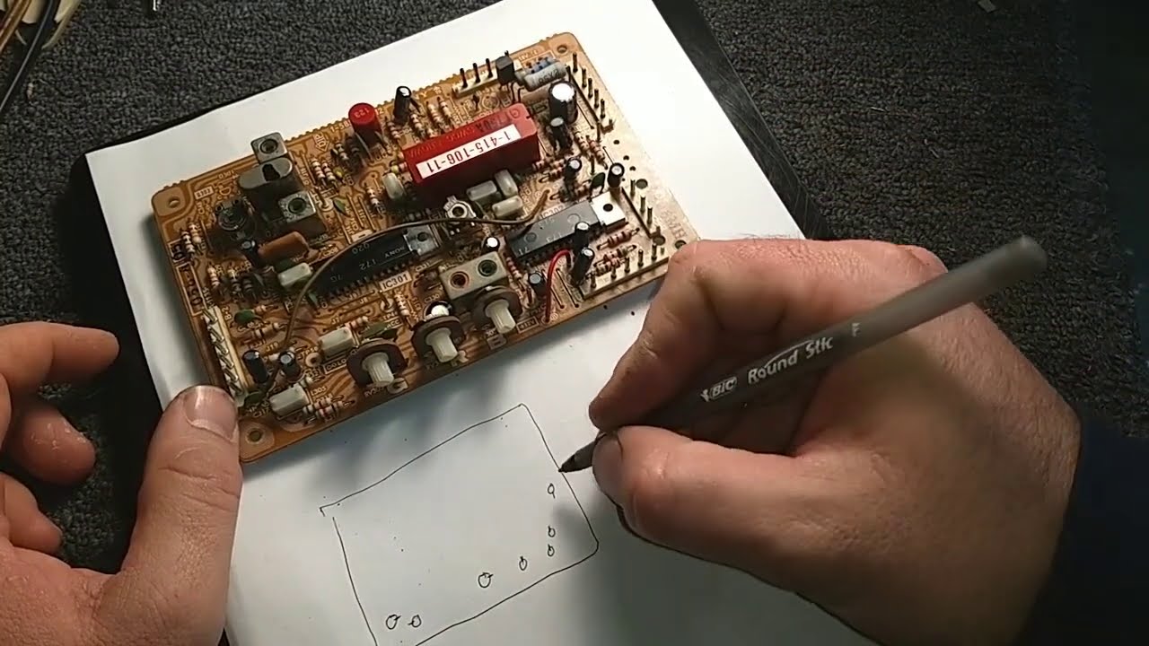 Repair of a 1970s Sony Trinitron kv-1942r color tv. Part 5/? - Color, video/IF boards