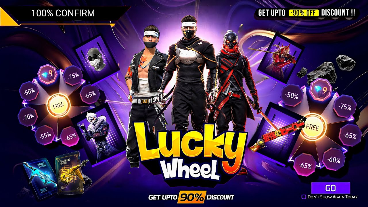 Next Lucky Wheel Event Free Fire 😮💥| Poker Mp40 Return return | free fire new event | ff new event