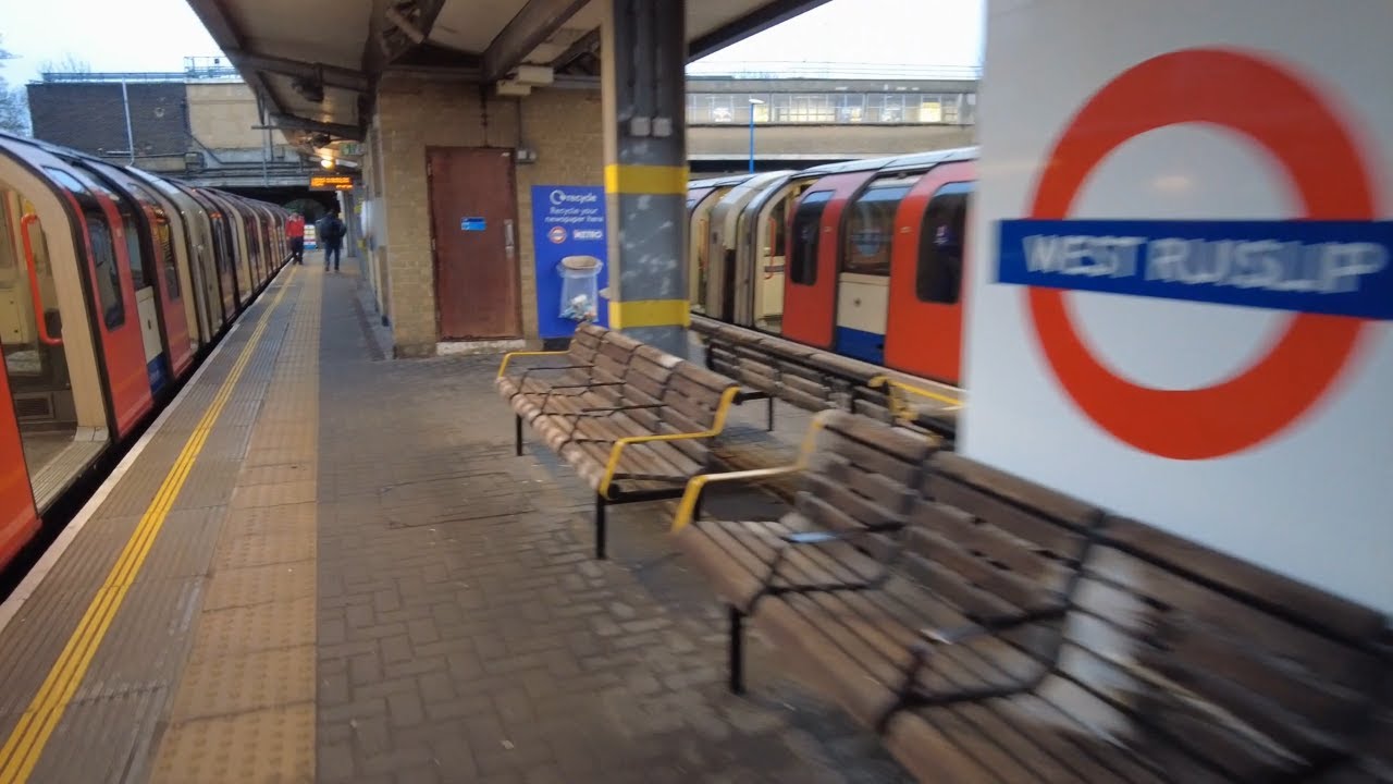 Hanger Line to West Ruislip Underground Station Tube Ride