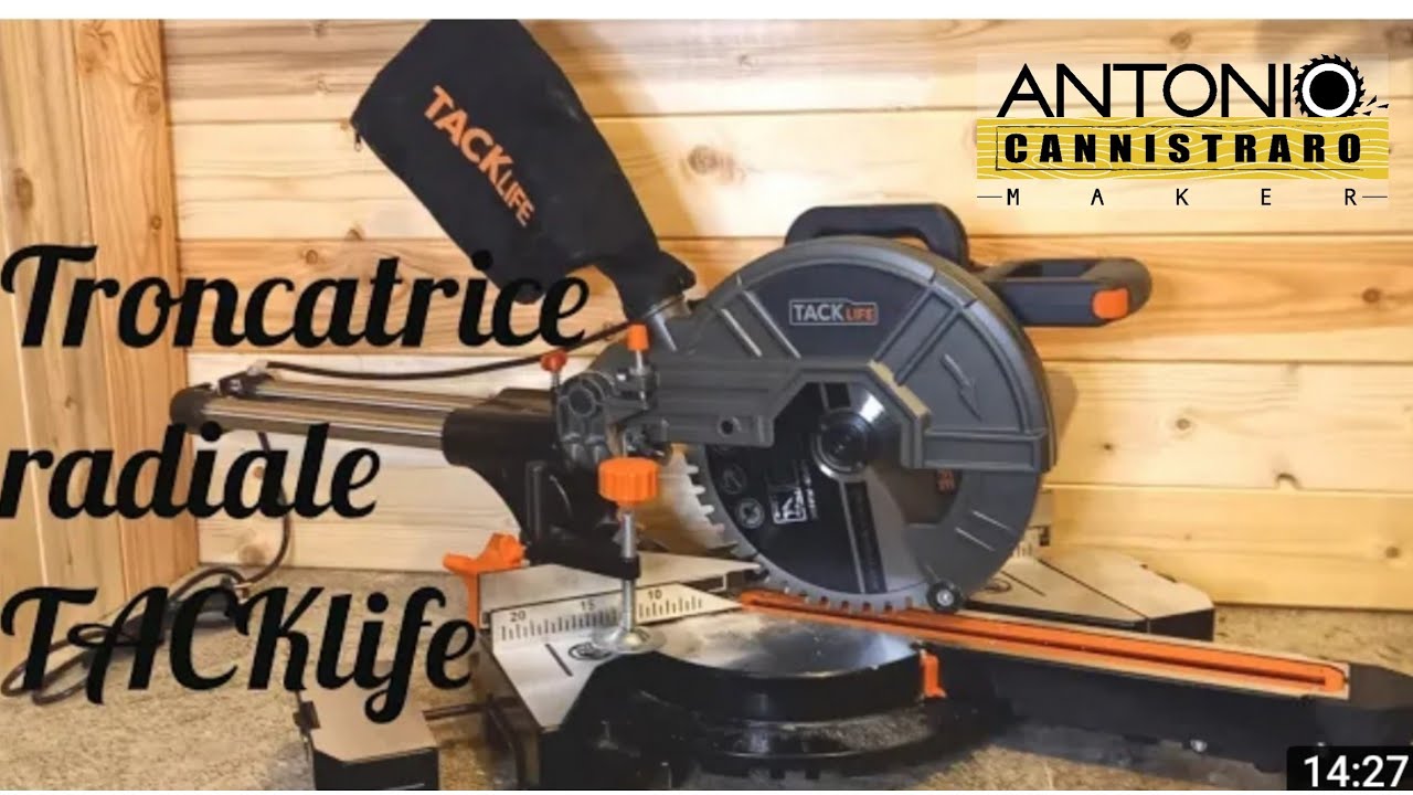 Recesione troncatrice radiale Tacklife 2000 watt