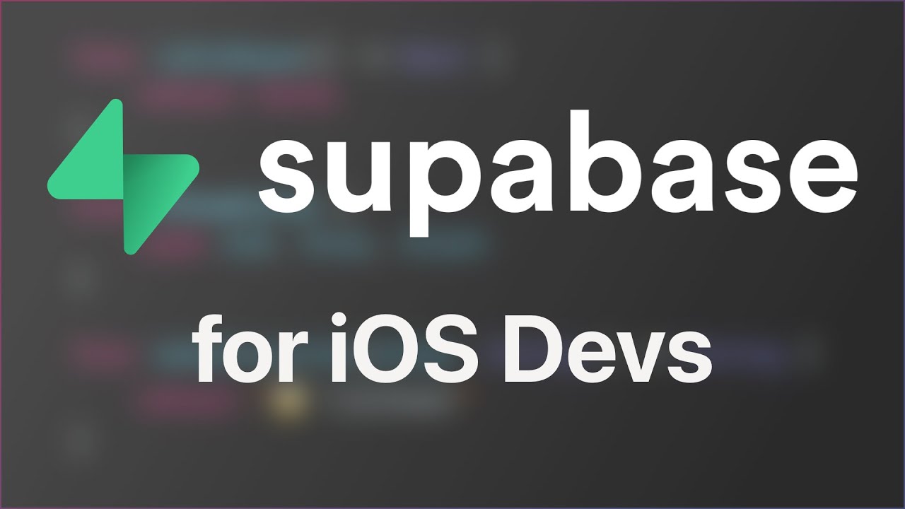 Supabase Crash Course for iOS Developers | Swift | CRUD Create Read Update Delete with Postgres