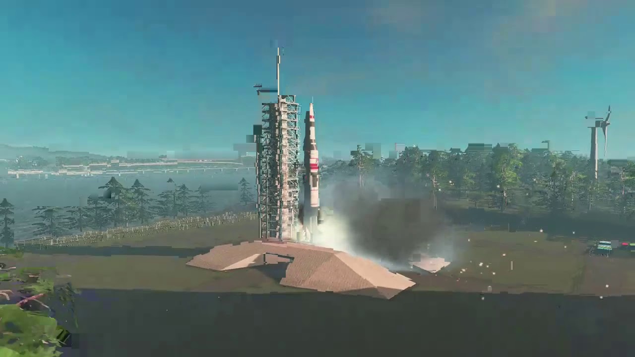 Cities Skylines rocket launch
