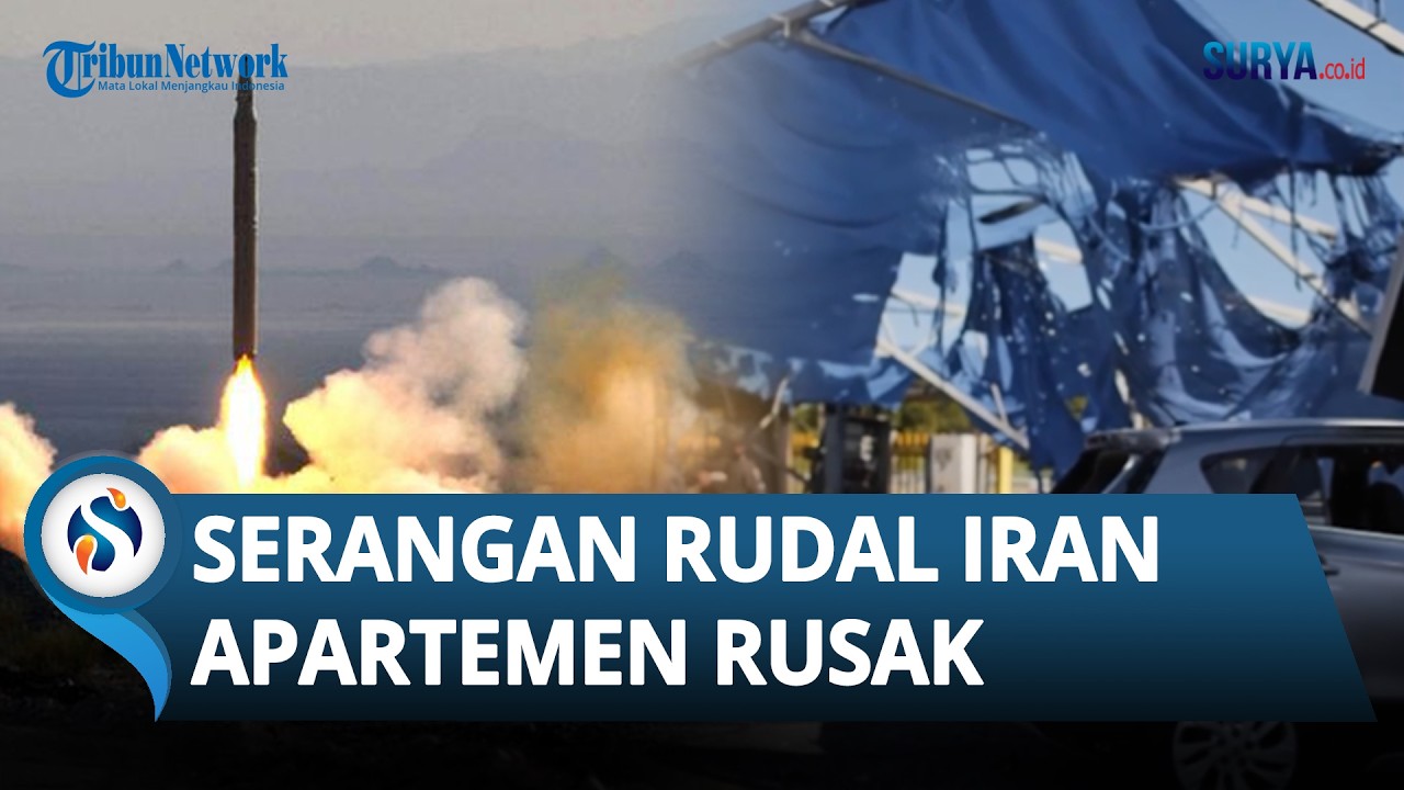 Rudal Iran Hantam Isrel, Apartemen hingga SPBU di Tel Aviv Hancur