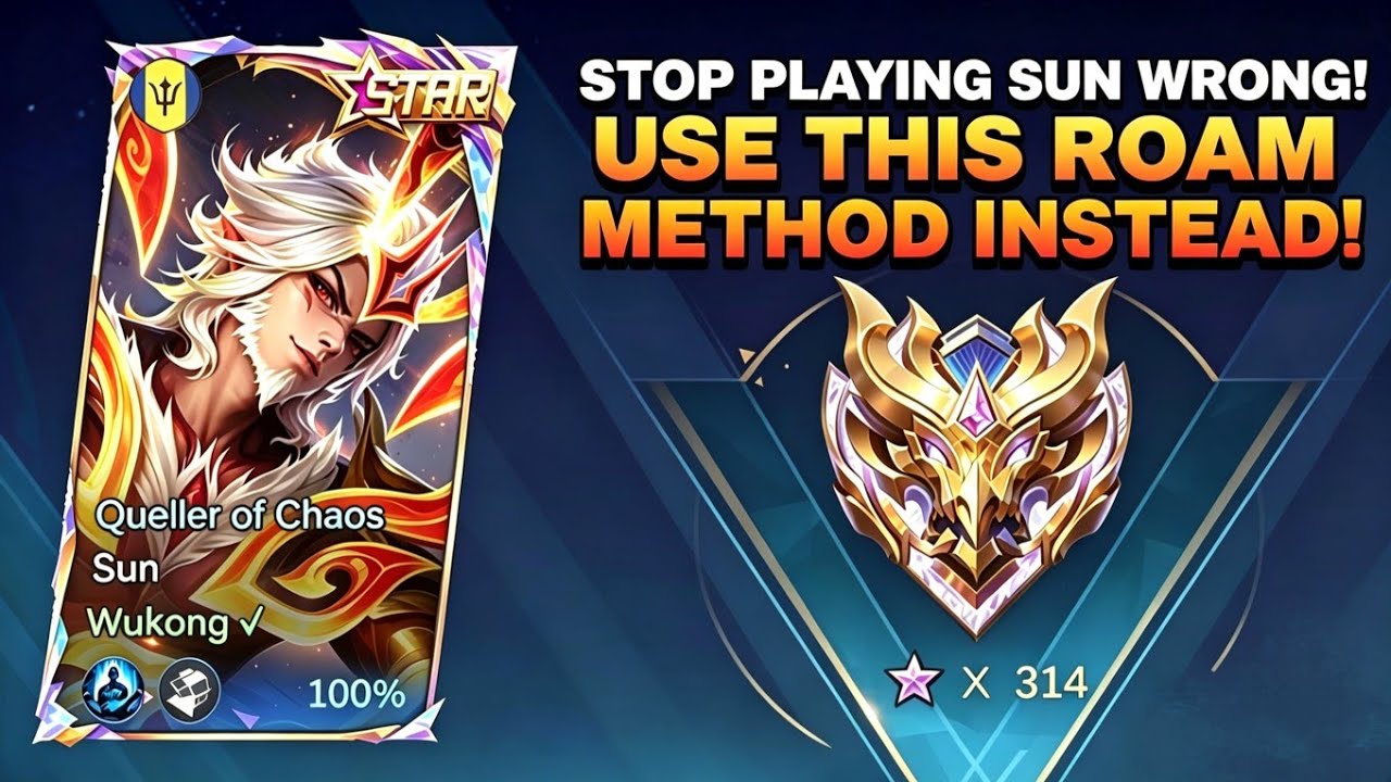STOP PLAYING SUN WRONG!🤔 USE THIS ROAM METHOD INSTEAD!🤫 (must watch) | SUN MOBILE LEGENDS
