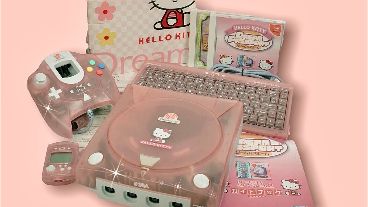 Unboxing RARE Pink Hello Kitty Dreamcast ♡