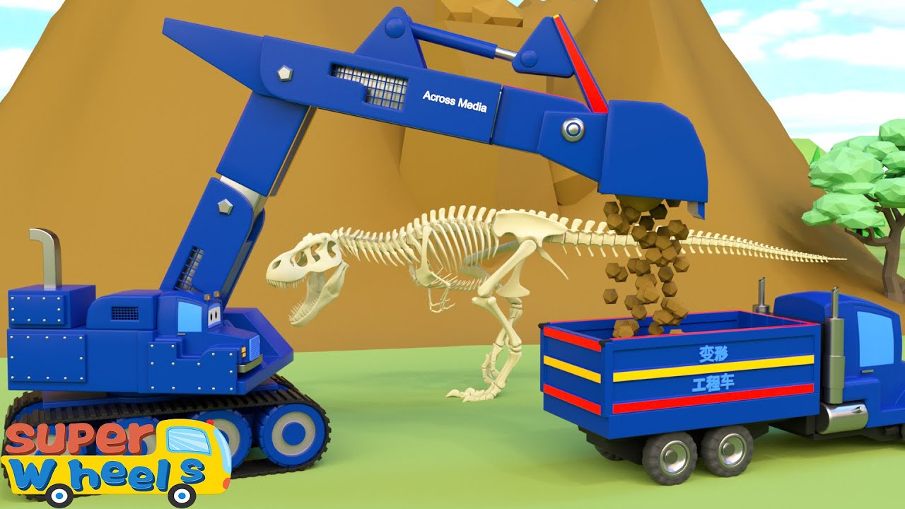 Transformer Team; Highway Toll Booth Construction — Dump trucks, excavators and drill trucks .