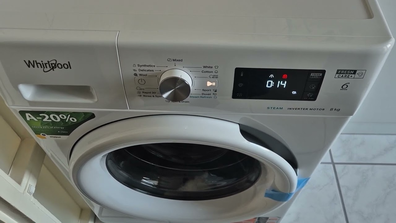 WHIRLPOOL washing machine FreshCare - spin after wash
