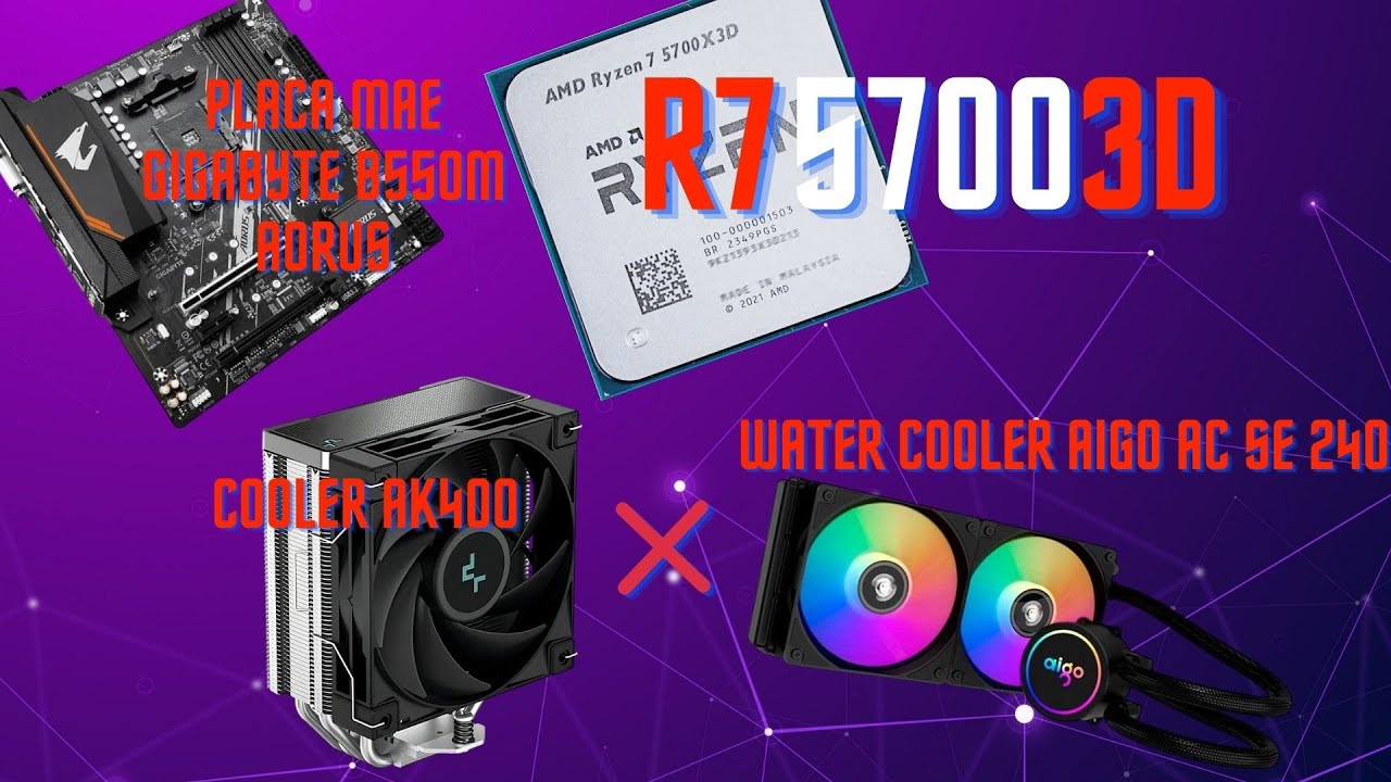 What Happens When Compare Air Cooler Ak400 and Water Cooler Aigo AC SE240 mm on AMD Ryzen 7 5700X3D?