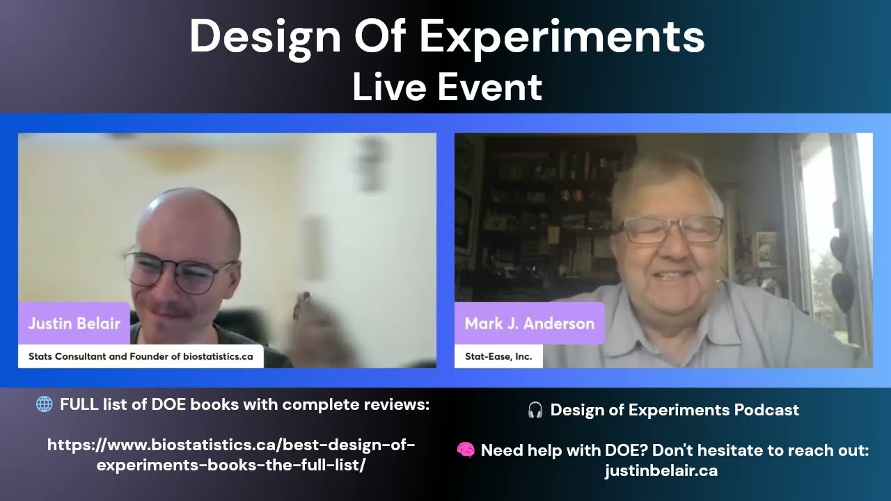 Design of Experiments: LinkedIn Live Event with Mark Anderson & Justin Bélair